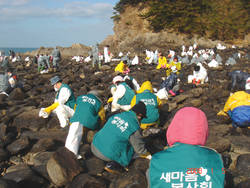 태안서 펼친 '새마음봉사회'손길