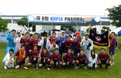 한국얀센 파마컵 축구대회 우승