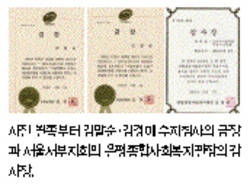 서울서부지회 연말 수상 소식 '풍성'