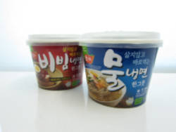 메밀곤약면 사용 즉석 용기 냉면
