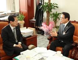 조찬휘 회장, 오제세 국회 보건복지위원장 예방