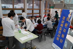 경북의사회 임원진, 산불 피해지역 이재민 순회 진료 실시