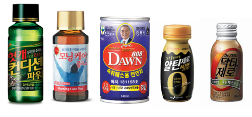 헛개컨디션파워 모닝케어 dawn808 알틴제로 닥터제로 제품사진 나열