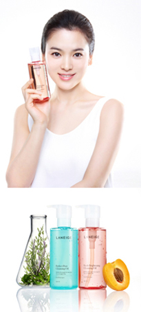 (라네즈 모델 송혜교)  ‘라네즈 NEW 클렌징오일’.