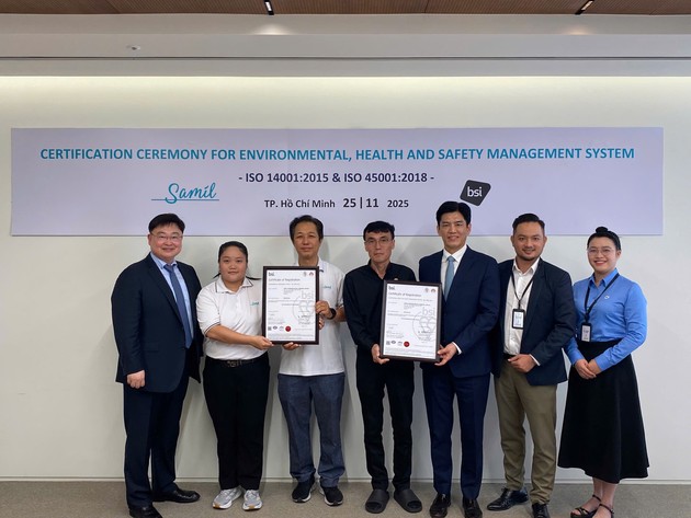 삼일제약 베트남 CMO/CDMO플랜트, ISO 14001· 45001 통합 인증 획득