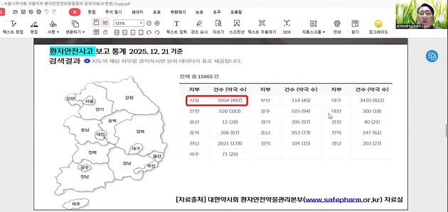 서울시약사회, 환자안전 사고보고 실적 급증… '근거 기반 약료' 강화