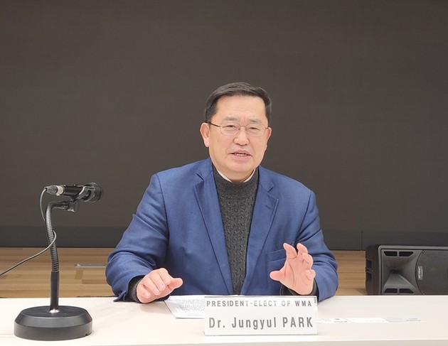 박정율 WMA 차기 회장 "의사 자율성, 의료 재건 출발점"