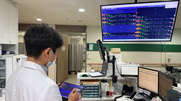 문산중앙병원, 대웅제약 '씽크' 도입 1년…24시간 실시간 환자 모니터링