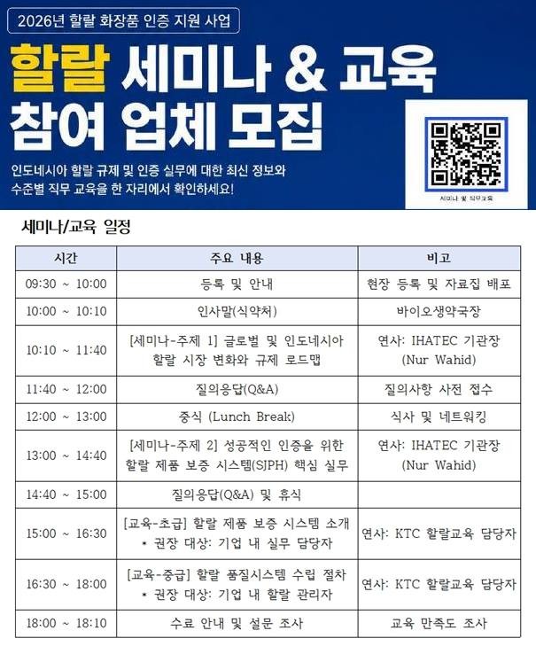 식약처, K-뷰티 할랄시장 진출 지원