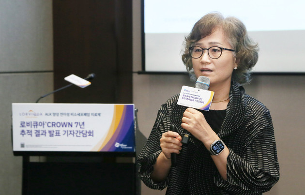 화이자 로비큐아, ALK 양성 전이성 비소세포폐암 1차 치료서 '7년 무진행' 입증