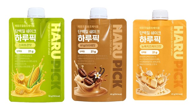 삼진제약 위시헬씨, 단백질 쉐이크 '하루픽' GS25 독점 출시