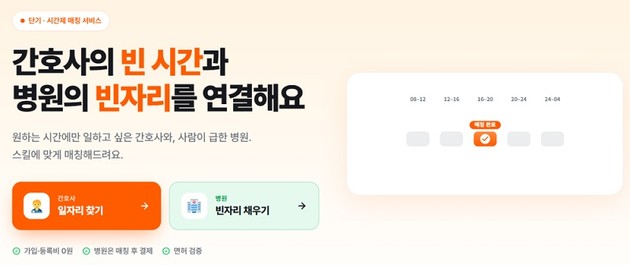 픽시프트, 간호사 시간제 매칭 플랫폼 정식 오픈