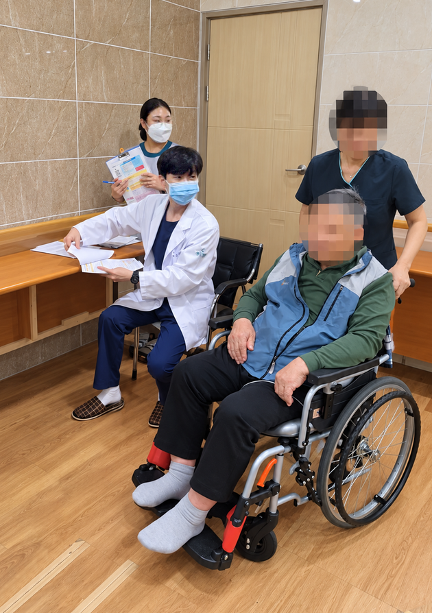 영도병원, 파랑새 노인건강센터 방문 독감 예방접종