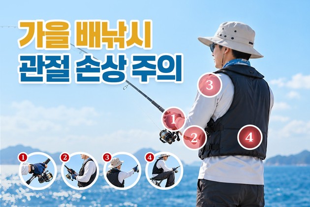 "가을 낚시 '손맛'에 손목·허리까지 혹사"